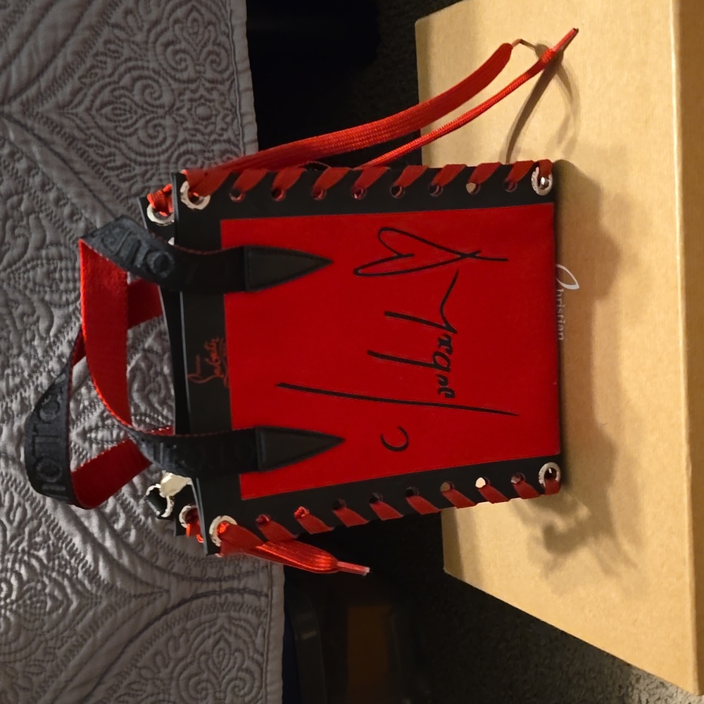 Red and Black Tote Bag By Christian Louboutin